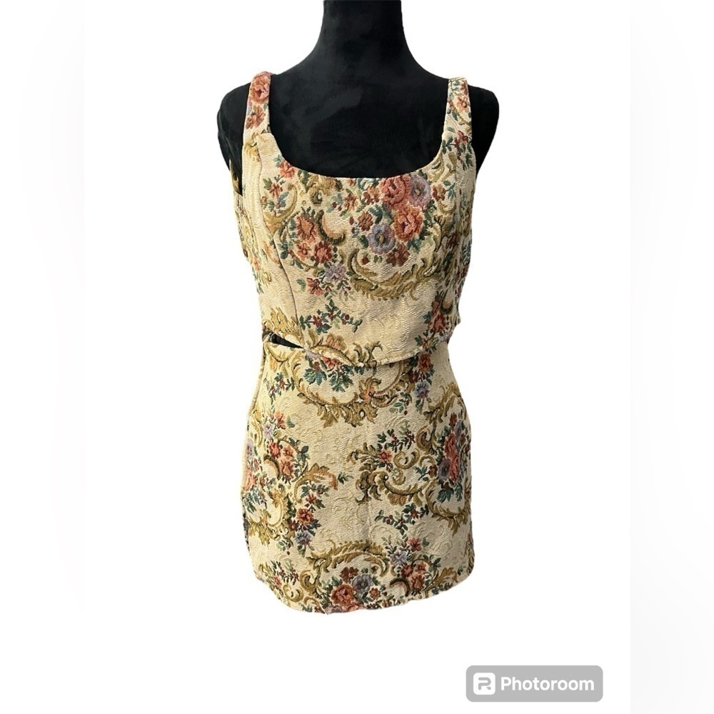 LE LEIS Tapes Tank And Skirt Size SMALL
